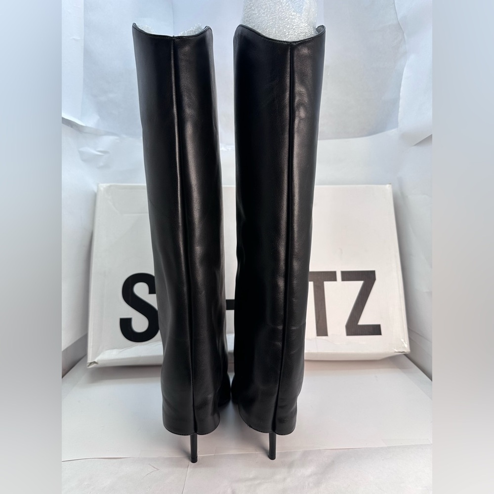 New Schutz Maryana High Boot in Black knee high leather heel stiletto boots - Picture 6 of 11